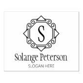 カスタムモノグラム、小規模企業ラージ ラバースタンプ (インプリント)