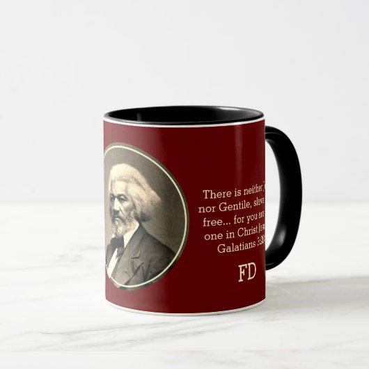 カスタムモノグラム FREDERICK DOUGLASS マグカップ (正面右)