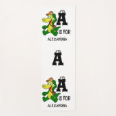 カスタムモノグラムAはアリゲーター爬虫類用おもしろいだ ヨガマット (正面)