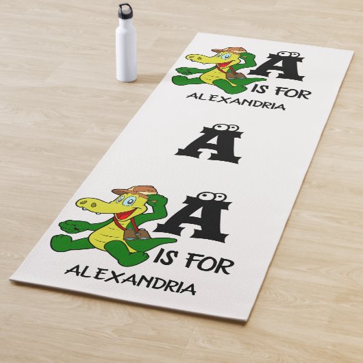 カスタムモノグラムAはアリゲーター爬虫類用おもしろいだ ヨガマット (インサイチュ)