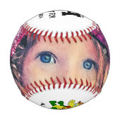 カスタムモノグラムAはアリゲーター爬虫類用おもしろいだ 野球ボール (裏面)