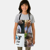 カスタムモノグラムFは魚漫画イラストレーション エプロン (インサイチュ)