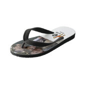 カスタムモノグラムGはキリンのかわいいキリン キッズビーチサンダル (アングル)