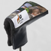 カスタムモノグラムGはキリンのかわいいキリン ゴルフヘッドカバー (3/4 正面)