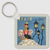 カスタムモノグラムSPAINヴィンテージ旅行 キーホルダー (正面)