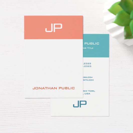 カスタムモノグラモダンムテンプレートエレガントカラー (デスク)