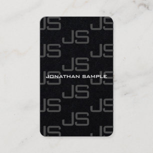 カスタムモノグラモダンムラグジュアリーテンプレート 名刺