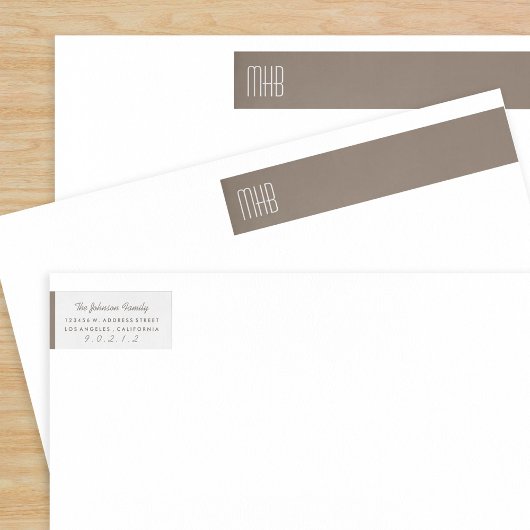 カスタムモノグラモダンム ラップアラウンドラベル