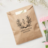 カスタムモノグラ結婚ムのリース付きロゴ フェイバーバッグ (封をした状態)