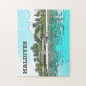 カスタムモルディブ ジグソーパズル (縦)