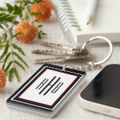 カスタムモンズモノグラムキーチェーン キーホルダー (正面右)