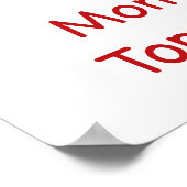 カスタムモンテスポリアンスファーリング平和メーカプリント ポスター (角)