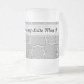 カスタムモーニングラテマグ フロストグラスビールジョッキ (正面右)