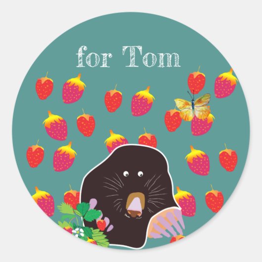 カスタムモールキッズお祝いシール ラウンドシール (正面)