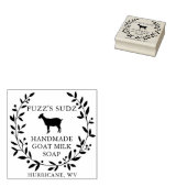 カスタムヤギ乳リース ラバースタンプ (押印)