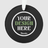カスタムユニークお洒落とミニマル オーナメント (正面)