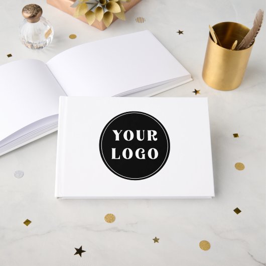 カスタムユニークお洒落とミニマル ゲストブック (正面見開き)