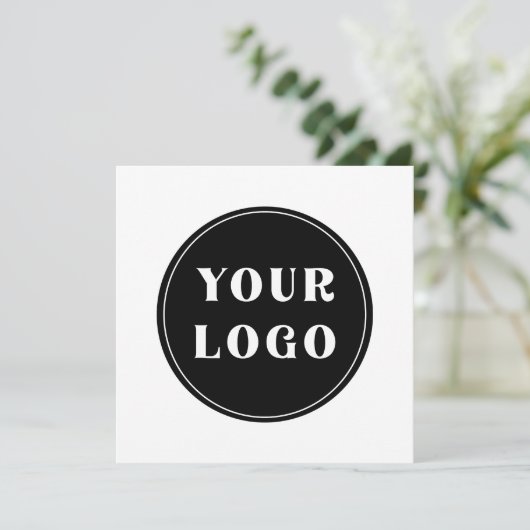 カスタムユニークお洒落とミニマル サンキューカード (スタンド正面)