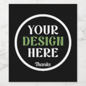 カスタムユニークお洒落とミニマル ワインラベル (シングルラベル)