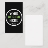 カスタムユニークお洒落とミニマル 名刺 (正面/裏面)