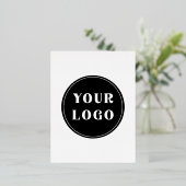 カスタムユニークお洒落とミニマル 箔シーズンポストカード (立ち正面)