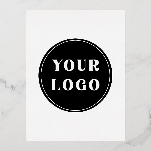 カスタムユニークお洒落とミニマル 箔シーズンポストカード (正面)