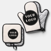 カスタムユニークお洒落とミニマル 鍋つかみ&鍋敷きセット (正面/裏面)