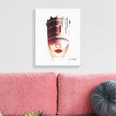 カスタムユニークアートワークOld Swedish water tower キャンバスプリント (インサイチュ (リビング))