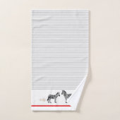 カスタムユニークエレガントゼブラ縞 バスタオルセット (ハンドタオル)