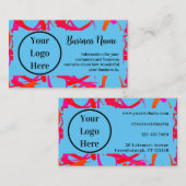 カスタムユニークカラフル抽象芸術 名刺 (正面/裏面)