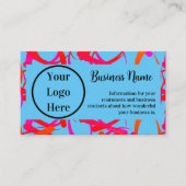 カスタムユニークカラフル抽象芸術 名刺 (正面)