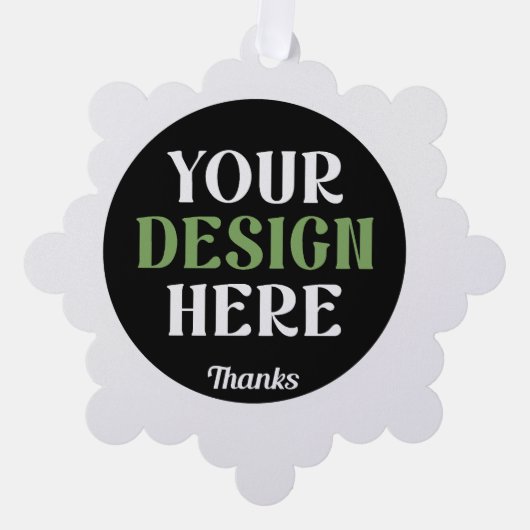 カスタムユニークキスお洒落、ミニマリストhershey® オーナメントカード (正面)