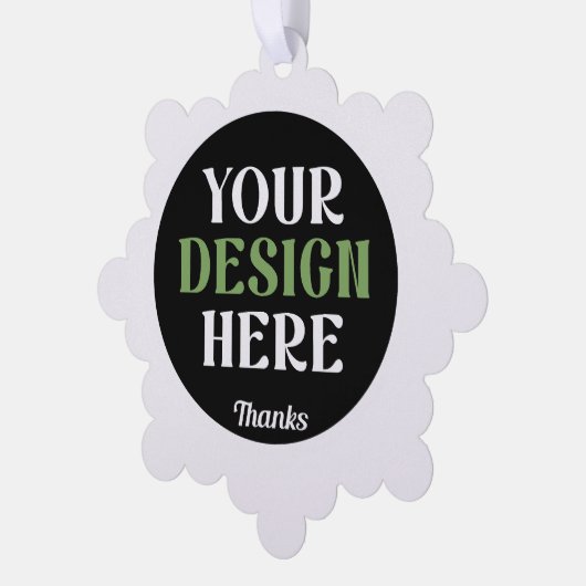 カスタムユニークキスお洒落、ミニマリストhershey® オーナメントカード (左)