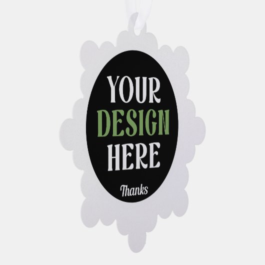 カスタムユニークキスお洒落、ミニマリストhershey® オーナメントカード (右)