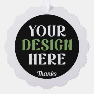 カスタムユニークキスお洒落、ミニマリストhershey® オーナメントカード