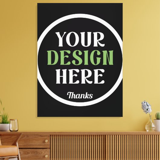 カスタムユニークキスお洒落、ミニマリストhershey® キャンバスプリント (インサイチュ (リビング))