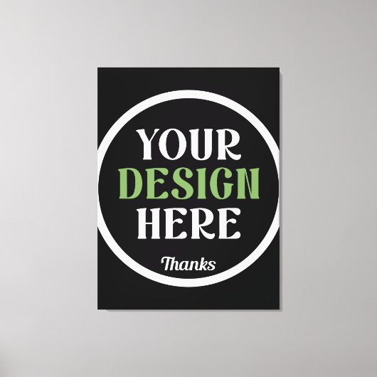 カスタムユニークキスお洒落、ミニマリストhershey® キャンバスプリント (正面)