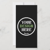 カスタムユニークキスお洒落、ミニマリストhershey® サンキューカード (正面)