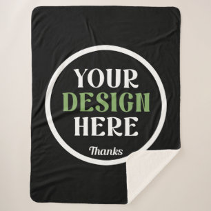 カスタムユニークキスお洒落、ミニマリストhershey® シェルパブランケット