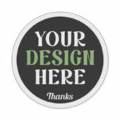 カスタムユニークキスお洒落、ミニマリストhershey® シール (正面)