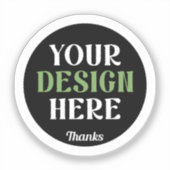 カスタムユニークキスお洒落、ミニマリストhershey® シール (正面)