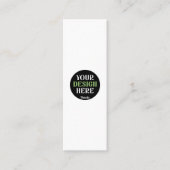 カスタムユニークキスお洒落、ミニマリストhershey® スキニー名刺 (正面)