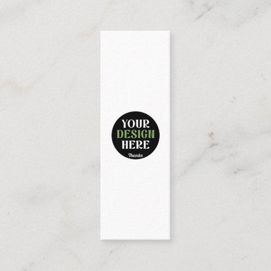 カスタムユニークキスお洒落、ミニマリストhershey® スキニー名刺 (正面)