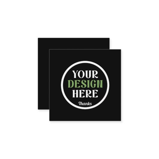 カスタムユニークキスお洒落、ミニマリストhershey® スクエア名刺 (正面/裏面インサイチュ)