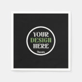 カスタムユニークキスお洒落、ミニマリストhershey® スタンダードカクテルナプキン (正面)