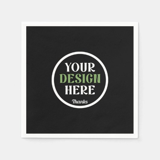 カスタムユニークキスお洒落、ミニマリストhershey® スタンダードカクテルナプキン (正面)