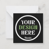 カスタムユニークキスお洒落、ミニマリストhershey® ノートカード (正面)