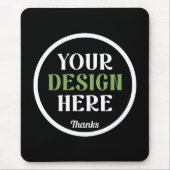 カスタムユニークキスお洒落、ミニマリストhershey® マウスパッド (正面)