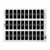 カスタムユニークキスお洒落、ミニマリストhershey® ラベル (フルシート)