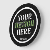 カスタムユニークキスお洒落、ミニマリストhershey® ラージ壁時計 (傾斜)